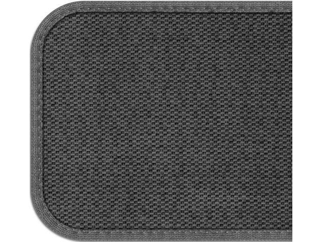 Set of 12 Skid-Resistant Carpet Stair Treads Gray K135726
