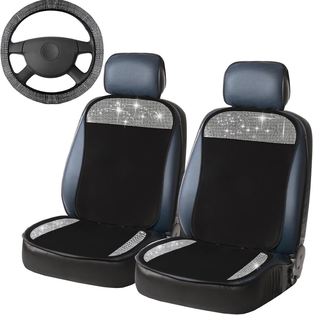 Bling Seat Covers and Steering Wheel Cover Set of 2 D829397