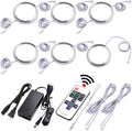 Dimmable Linkable Wired LED Puck Lights, 14 Lights, Warm White A1242