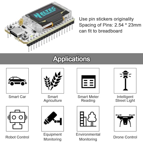 ESP32 LoRa V3 Development Board with 3000mAh Battery and 915MHz Antenna C7302