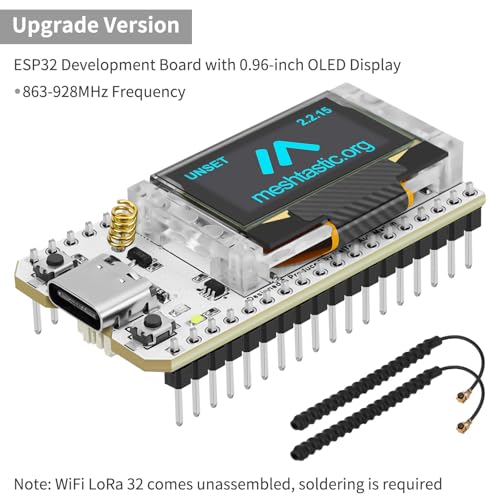 ESP32 LoRa V3 Development Board with 3000mAh Battery and 915MHz Antenna C7302