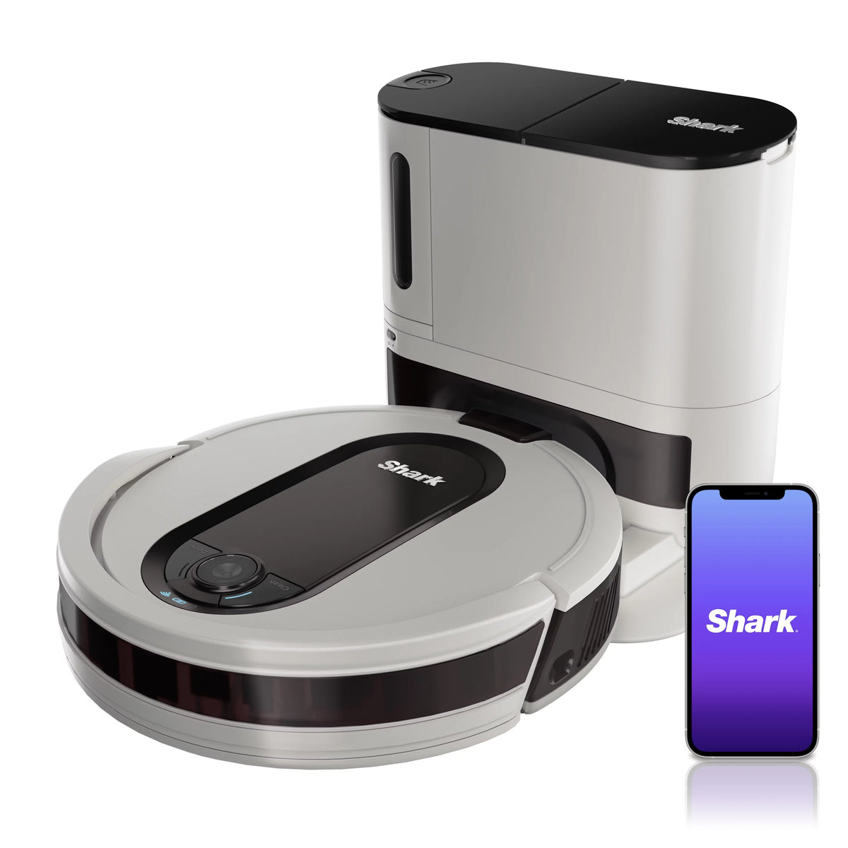 White Robot Vacuum with Self-Empty Base O45774