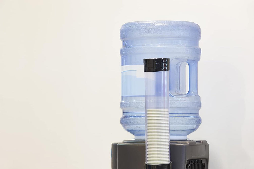 2 Pack 5 Gallon Plastic Water Bottle Container with Cap & Carrying Handle C332482