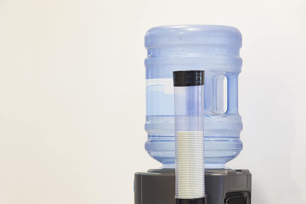 2 Pack 5 Gallon Plastic Water Bottle Container with Cap & Carrying Handle C332482