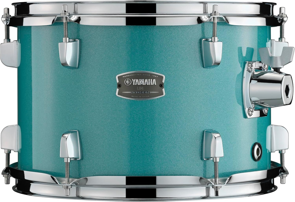 5-Piece Drum Set with 22" Bass Drum, Floor Tom, 2 Toms, Wood Snare Drum, Turquoise Glitter X986156