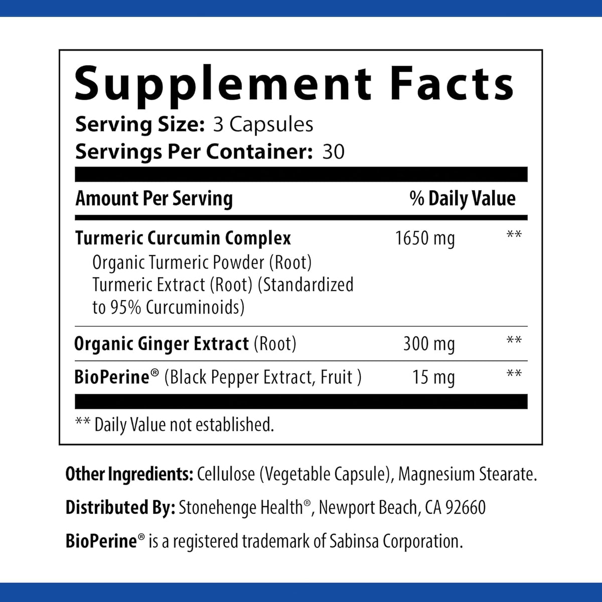 1,650 mg Turmeric Curcumin with Ginger, 90 Vegetarian Capsules X6202