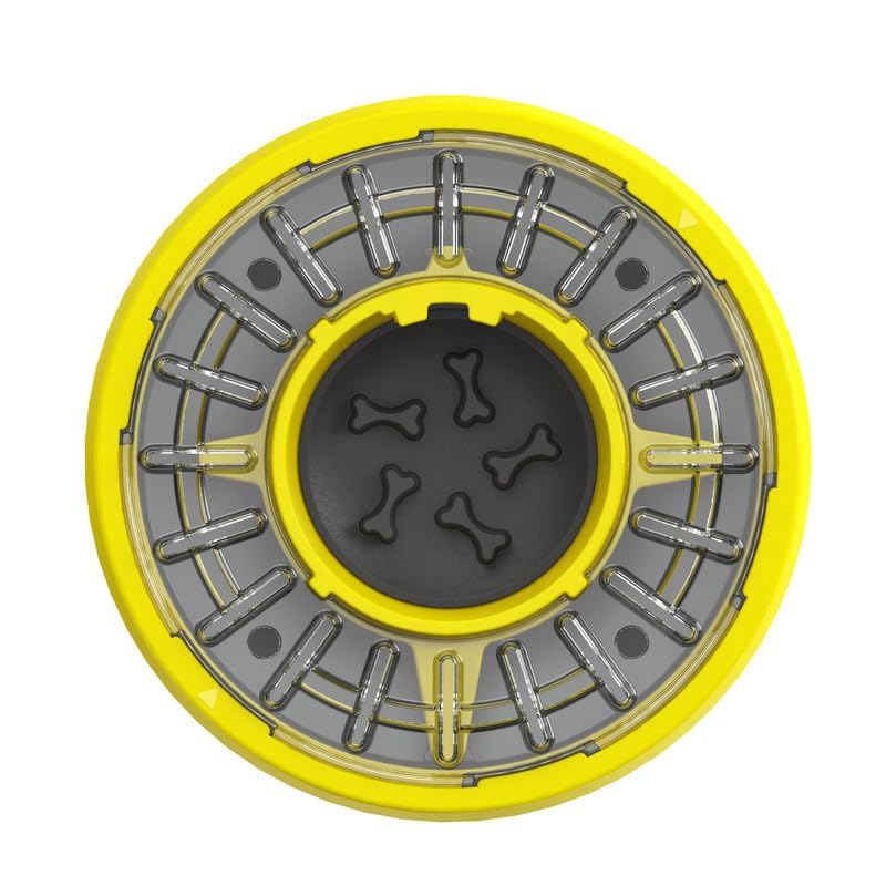 Yellow Dog Puzzle Slow Feeder Bowl S4028