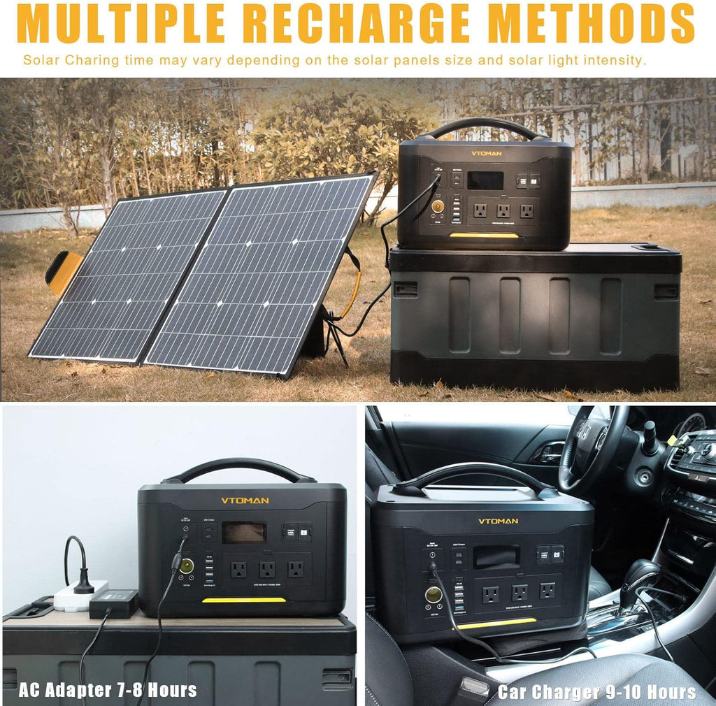 Portable Power Station 1000W 1408Wh LiFePO4 Battery with AC Outlets B6870