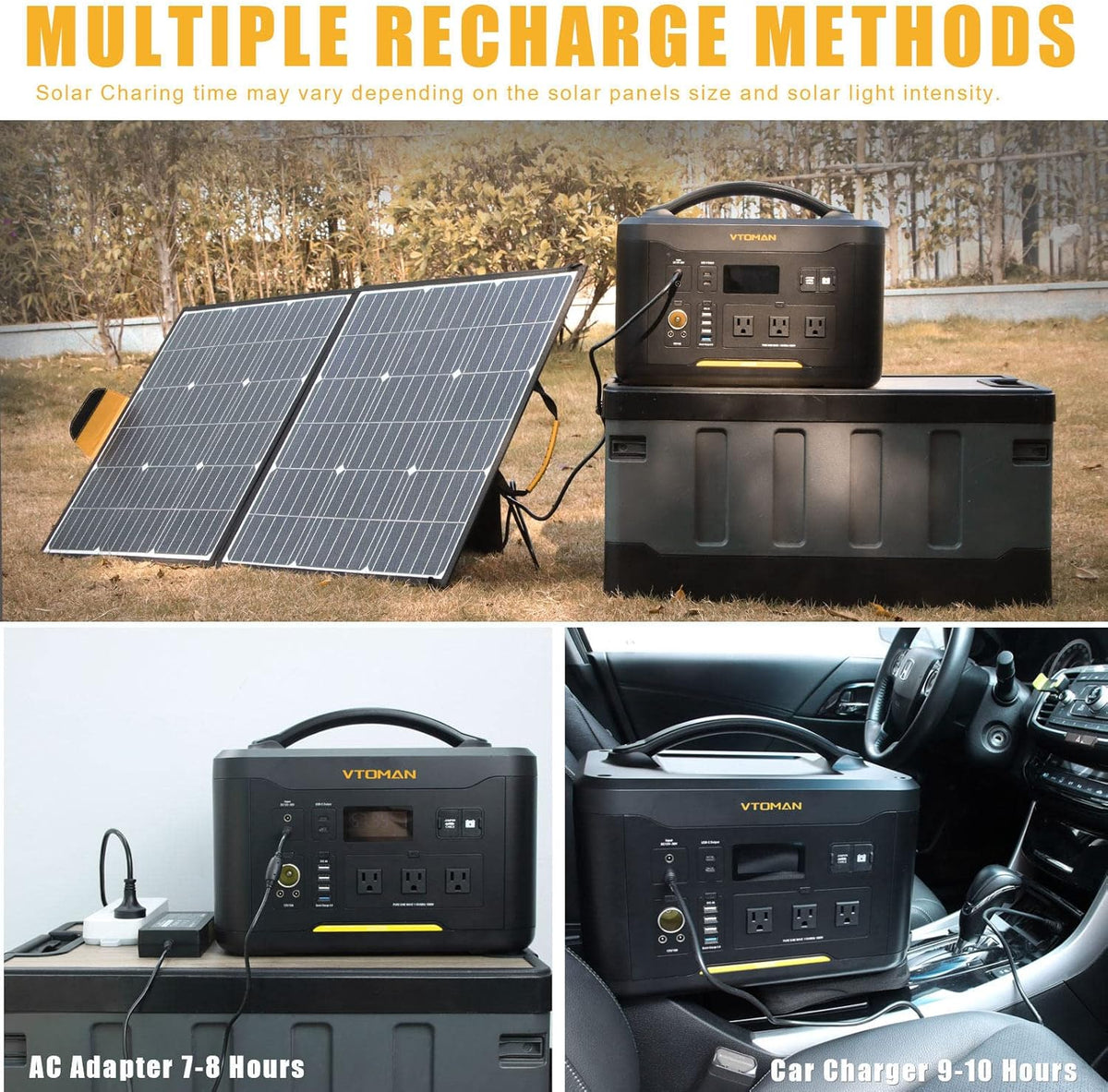 Portable Power Station 1000W 1408Wh LiFePO4 Battery with AC Outlets B6870