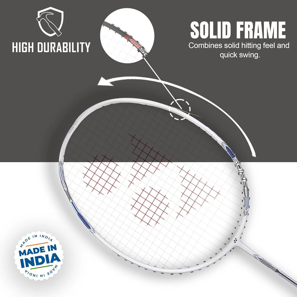 Pearl White Badminton Racquet 4U X785
