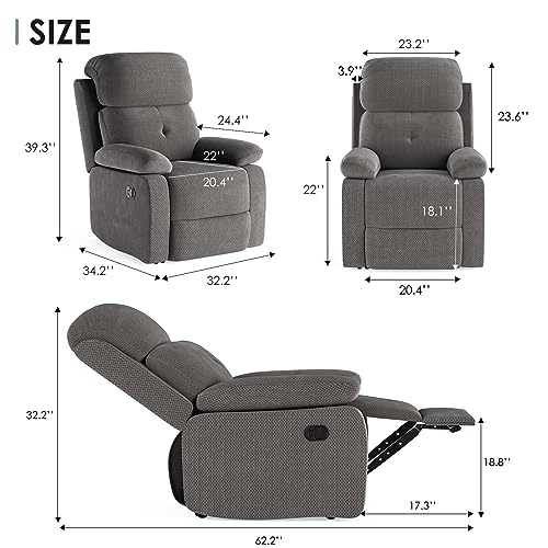 Sand Manual Recliner Chair T4571