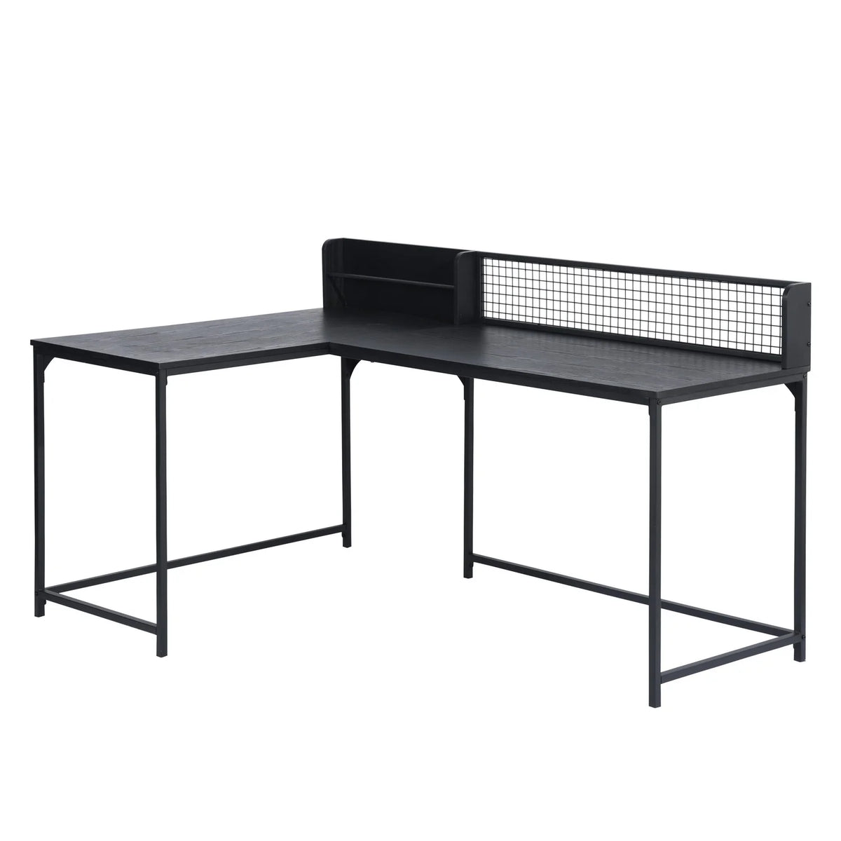 Black L Shaped Corner Desk H56544