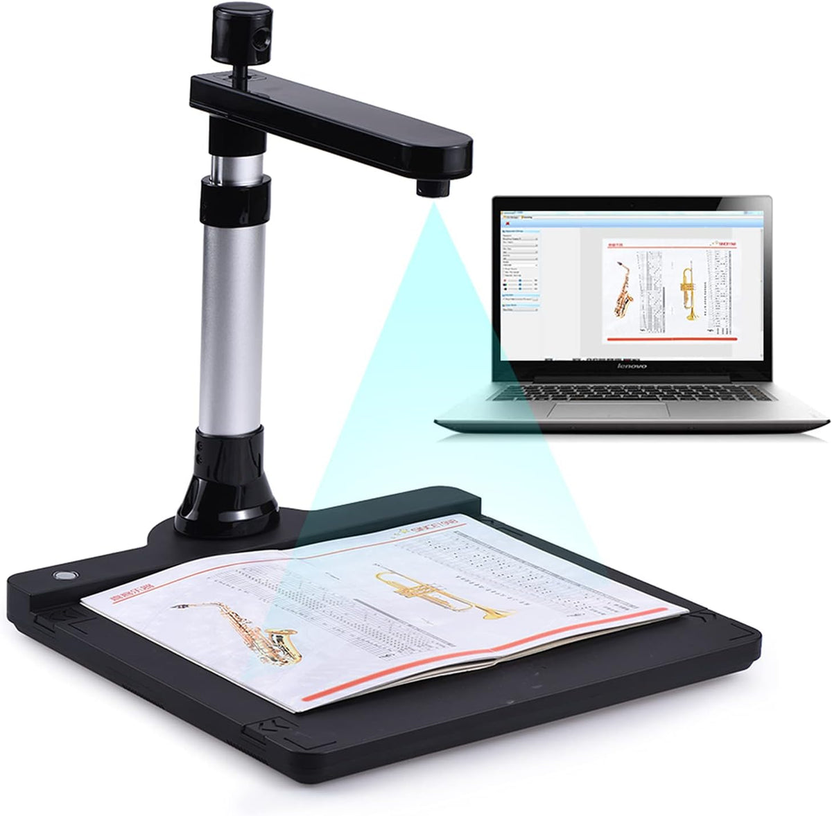 Book Scanner, Dual Lens, A3 Scanning Size V23316