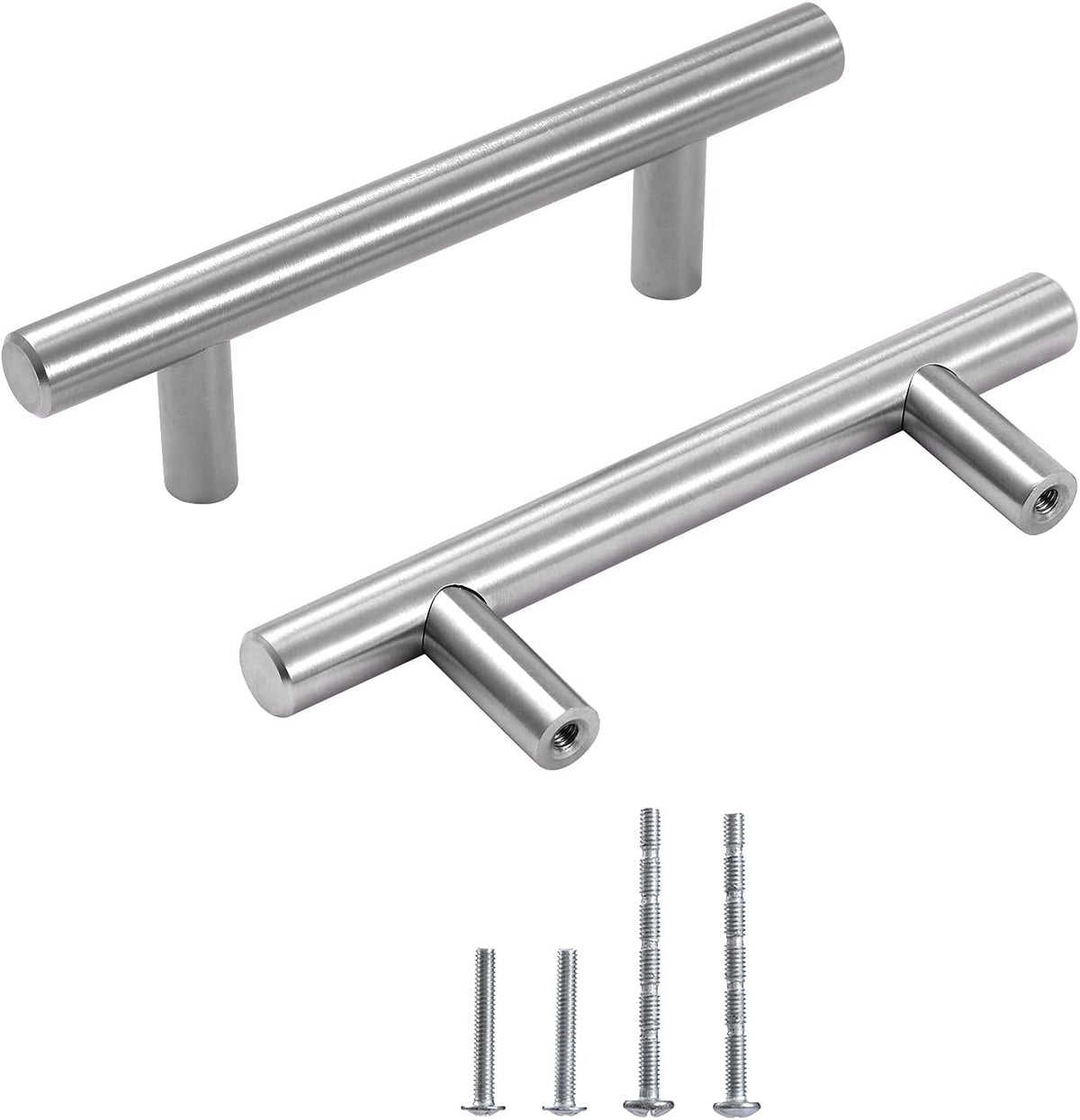 7" Matt Black Stainless Steel Cabinet Handles, 30 Pack A251