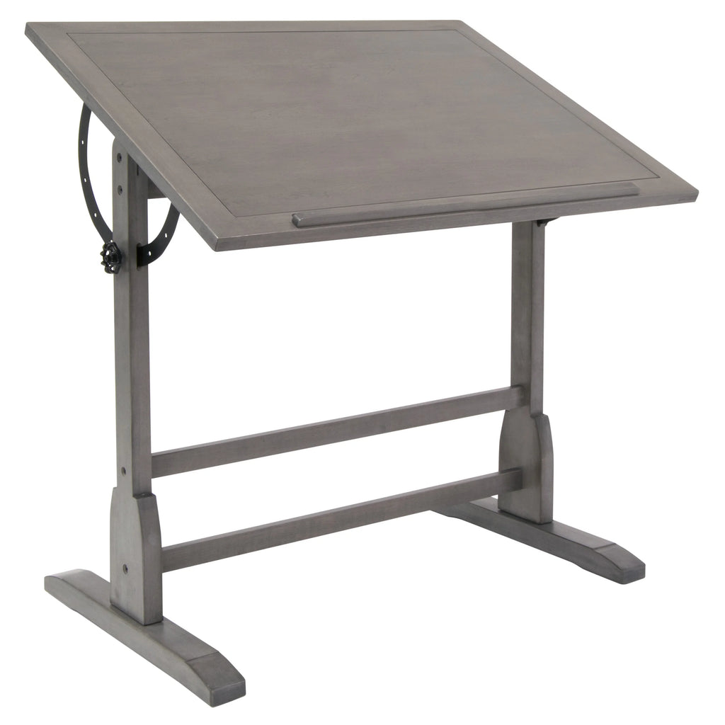 Solid Wood Drawing Drafting Table with 36" x 24" Angle Adjustable Top X978