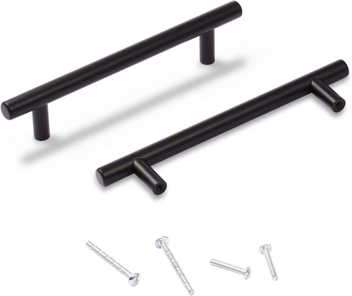7" Matt Black Stainless Steel Cabinet Handles, 30 Pack A251