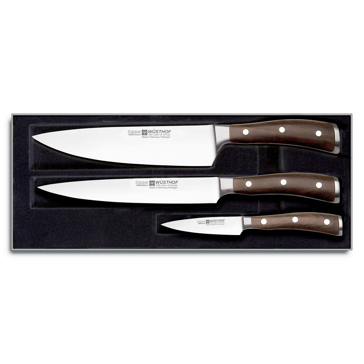 Set 3 Knives African Black N124417