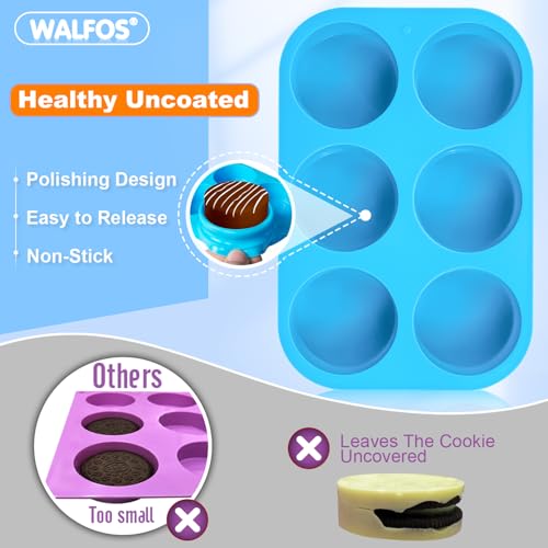 6-Cavity Semi Sphere Silicone Mold, 2 Packs I21885
