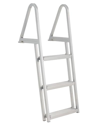 3 Step Aluminum Dock Ladder with Nonslip Tread L432697