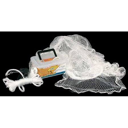 White Nylon Cast Net 4 ft 3/8x22 Mesh W7263