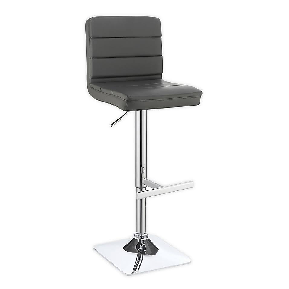 Grey Adjustable Bar Stools (Set of 2) I200137
