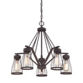 Bronze 5 Light Chandelier V68406