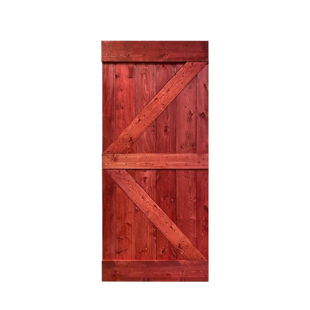Pre Assembled Solid Pine Wood Interior Sliding Barn Door Slab H64423