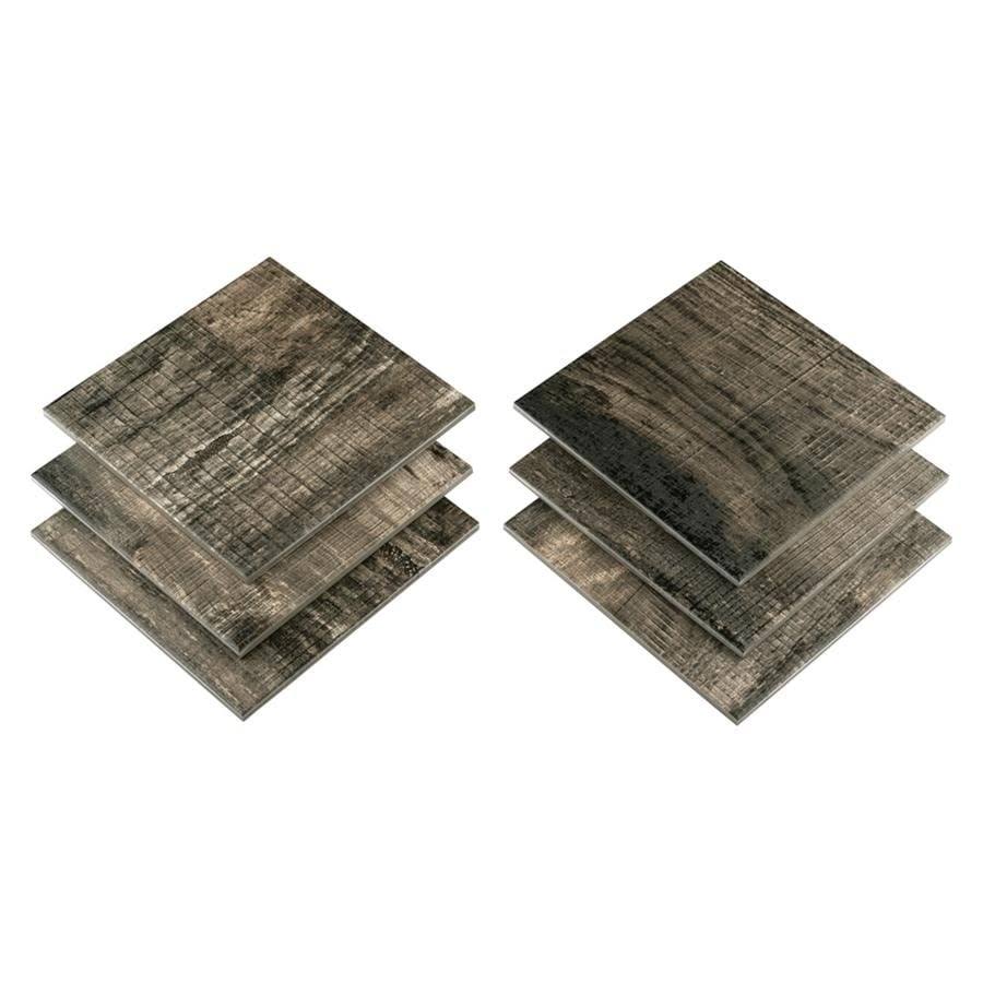 Textured Wood Timber Brown Floor and Wall Tile C681381