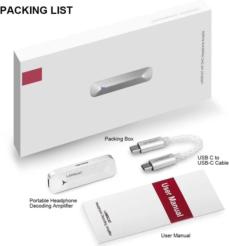 USB DAC Portable Headphone Amplifier with Type C Output (3.5mm) J688
