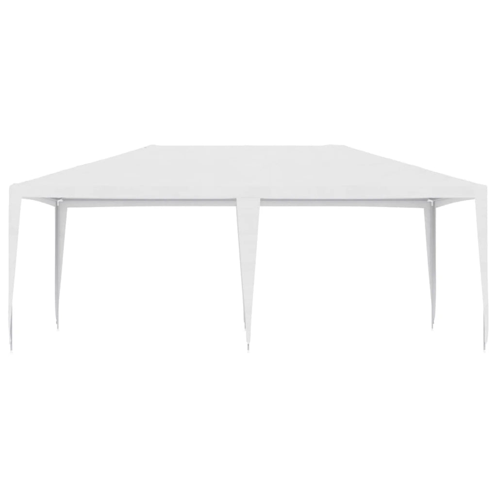 White Party Tent Gazebo Canopy with Iron Frame 19.7ft x 13.1ft x 8.9ft L442430
