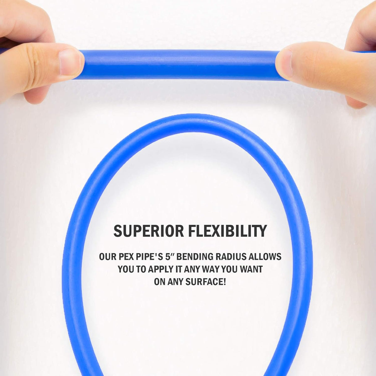 2 Rolls of 300ft PEX-B Coil Hose, Red+Blue K669148