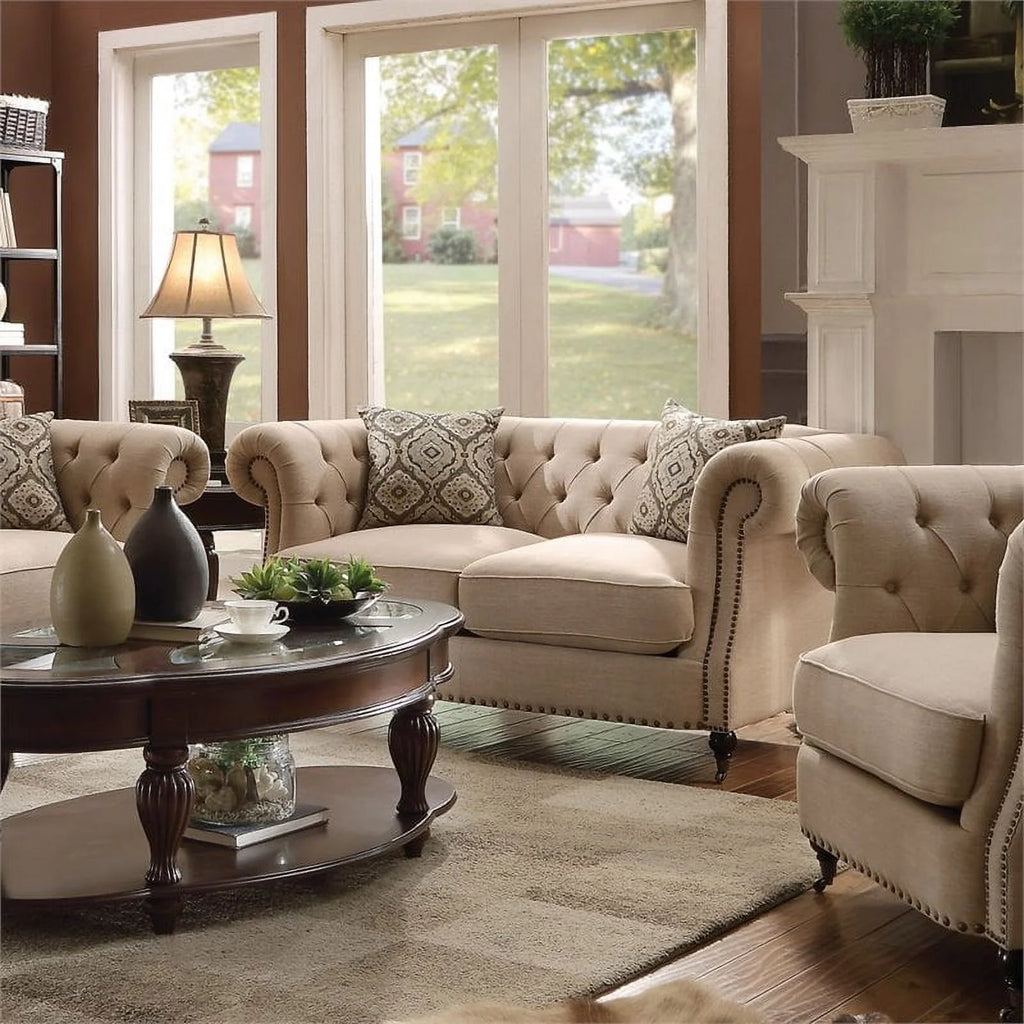 69" Oatmeal Loveseat X487232