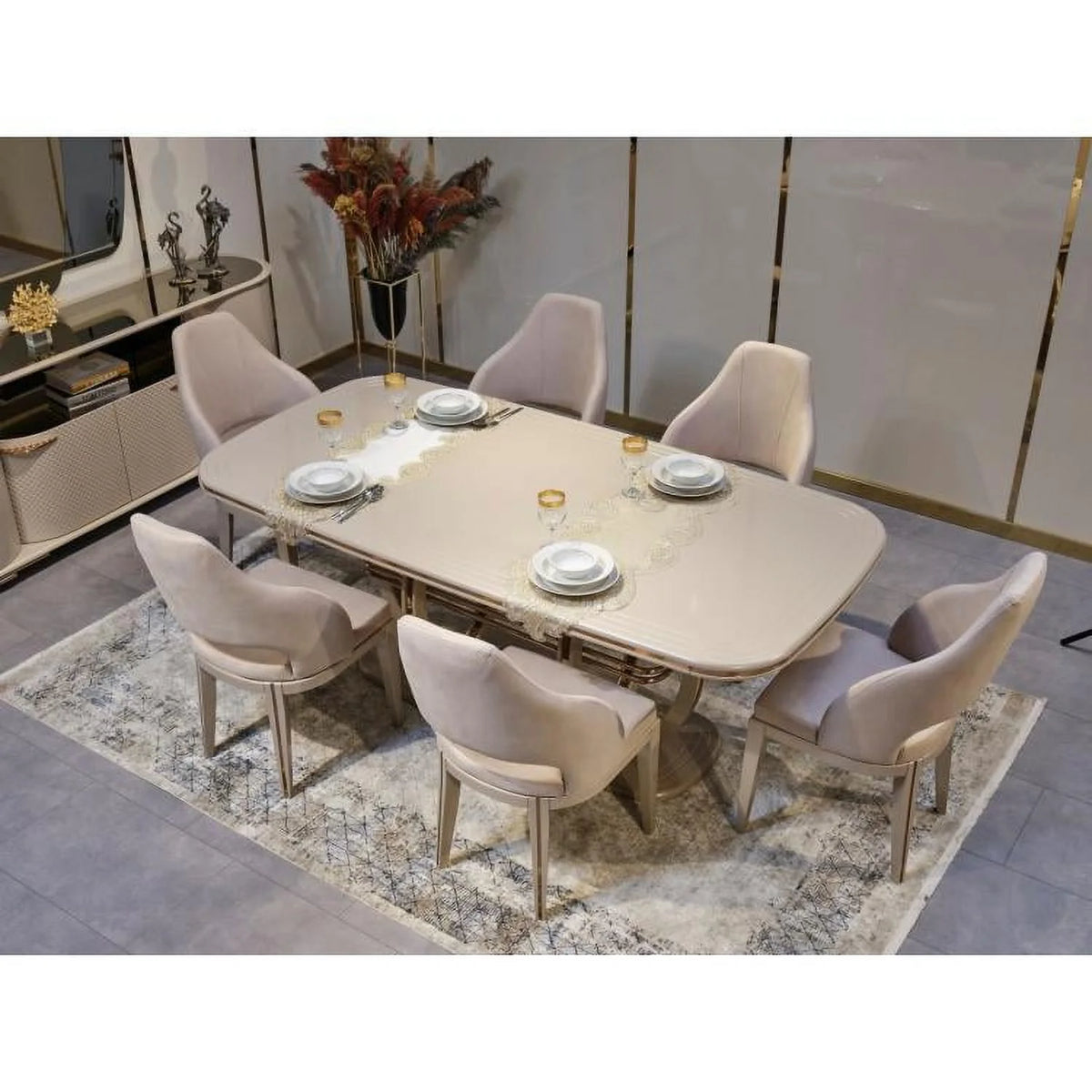 102" Dining Room Table Q4087