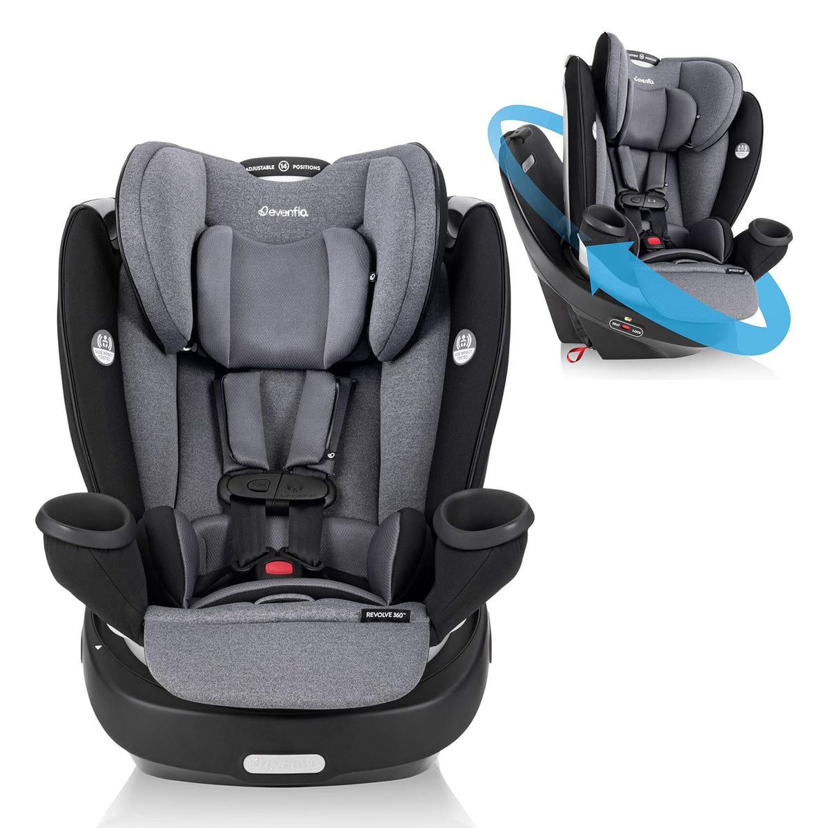Sapphire Blue Rotational All-in-One Convertible Car Seat E88231