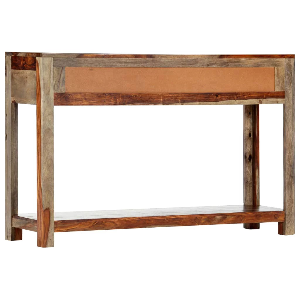 White 3 Drawer Sheesham Wood Console Table G206