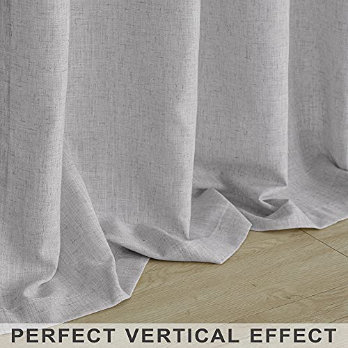Sheer Linen Blended Curtains Q7938