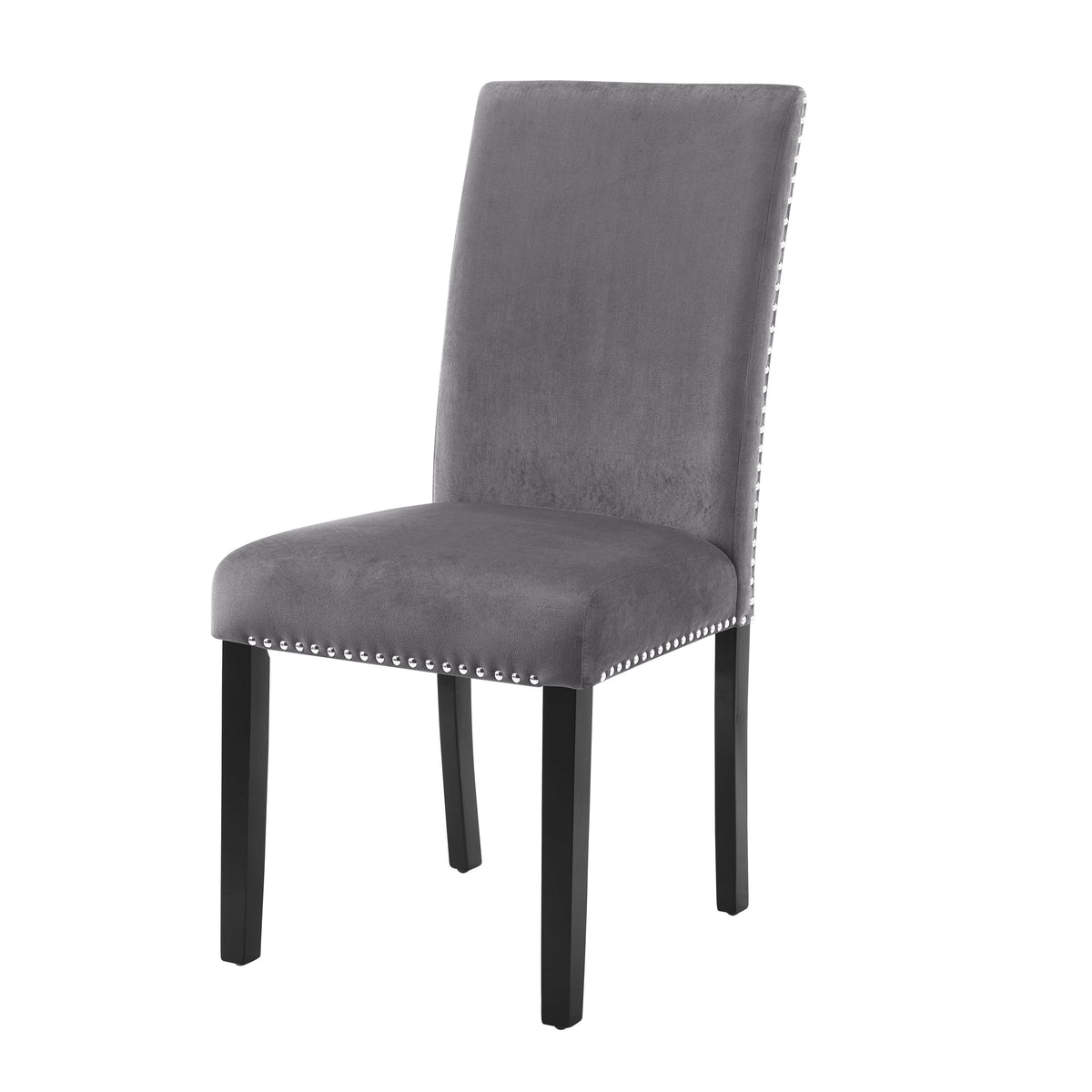 5-Piece Gray Dining Set with Table and 4 Chairs W743