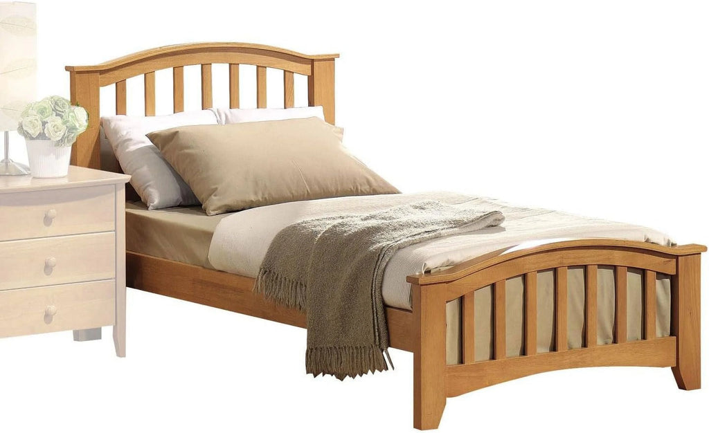Maple Slat Wood Bed B3543
