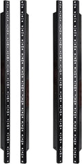 4-pack 12U Steel Rack Rails with Black Powder Coated Finish and Screws U585311