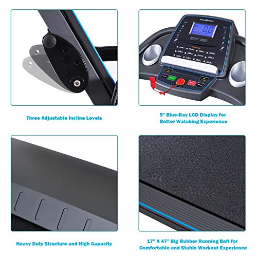 Folding Electric Treadmill with LED/LCD Monitor P94974