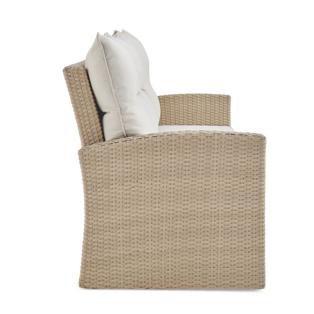 Wicker Outdoor Sofa with Cushions E13633
