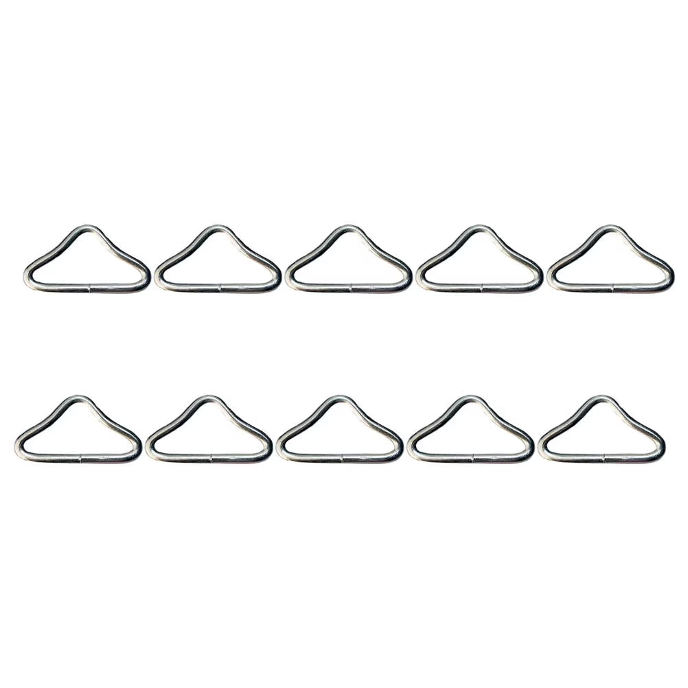 20pcs Trampoline Bungee Bed Mesh Cloth Buckle Triangle Ring Parts Q280