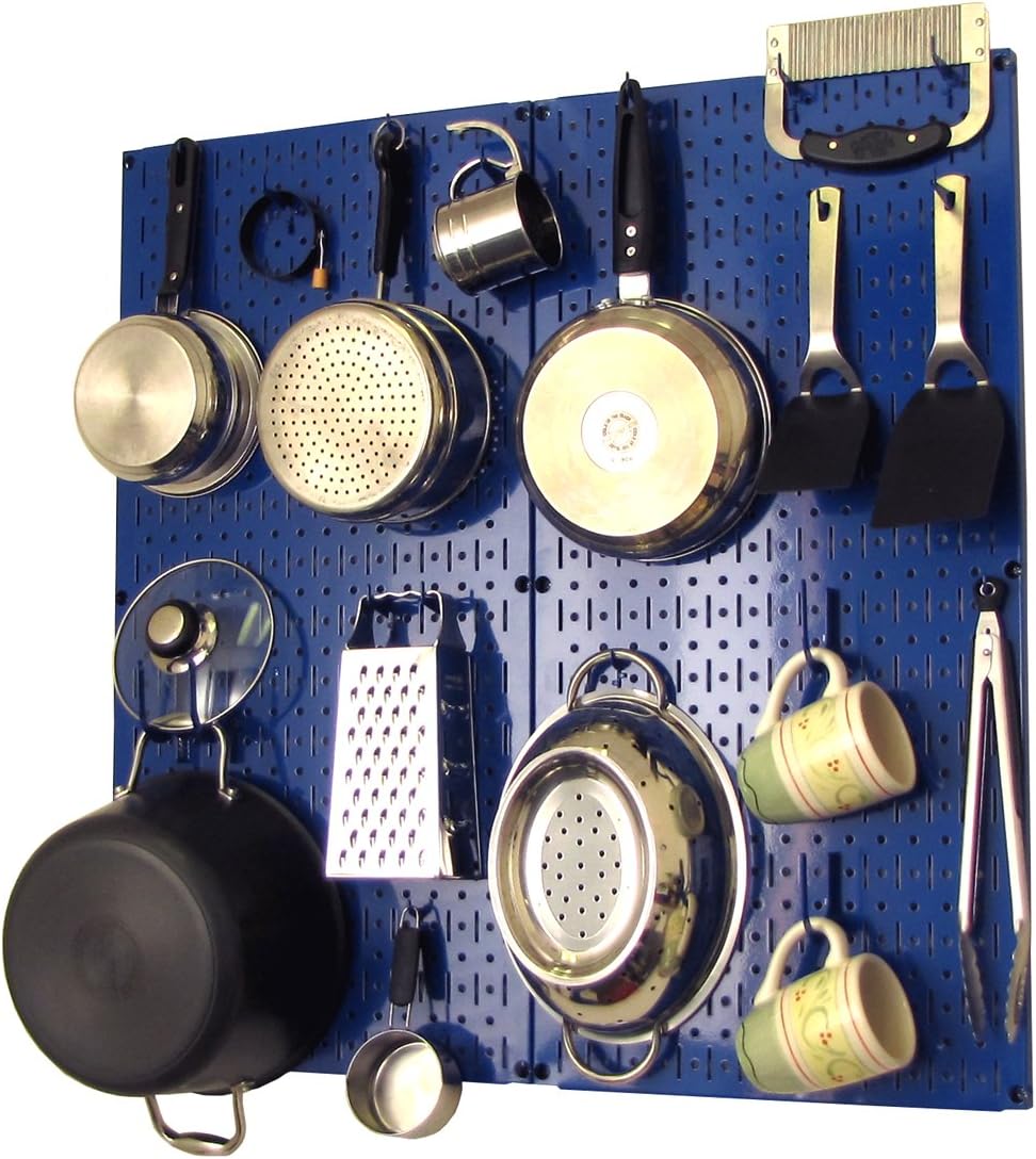 White Pegboard Storage and Organization Kit with Accessories Pack of 2 A9916