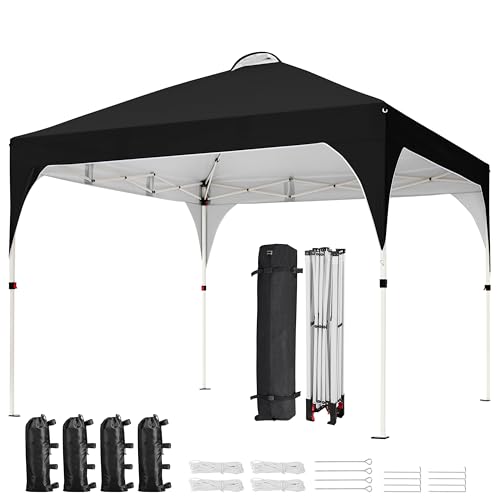 10x10 Pop Up Canopy Tent with Wheeled Bag, White X62041