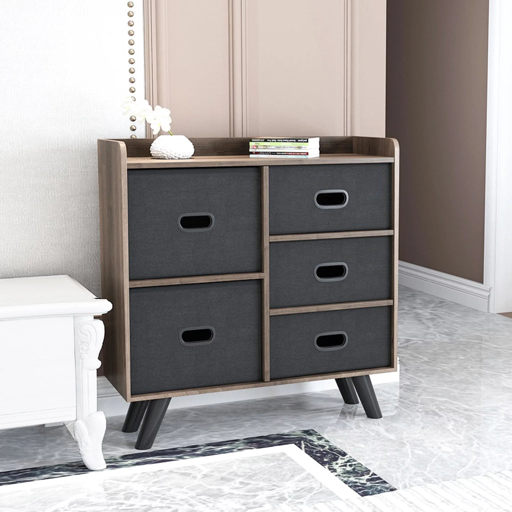 5 Drawer Fabric Dresser Organizer Cabinet K500