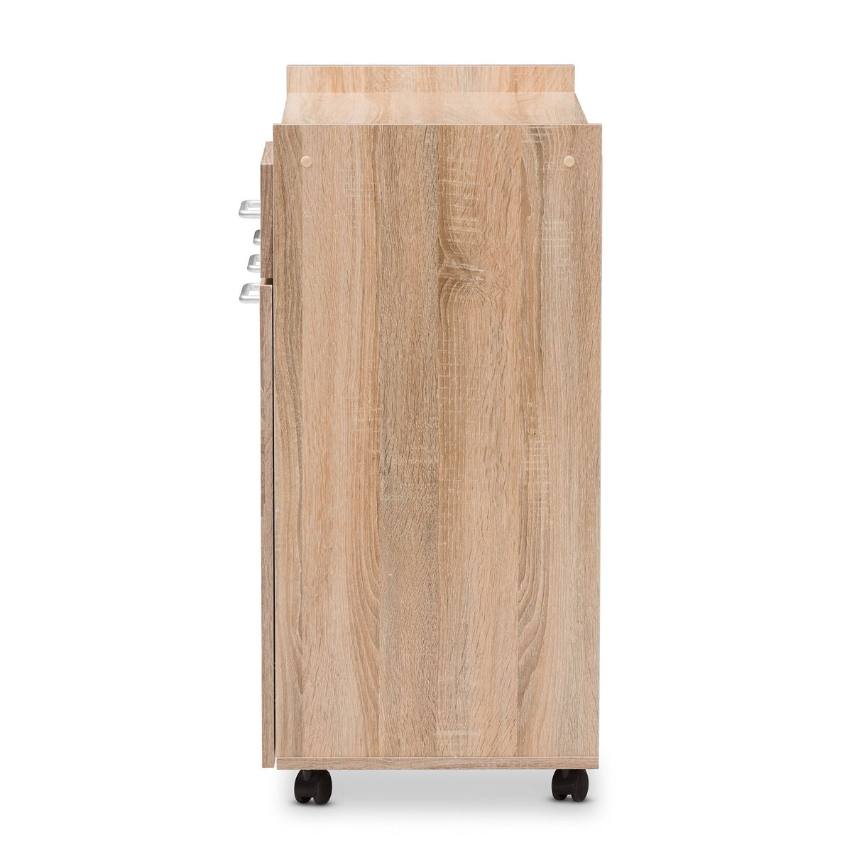 Light Oak and White Finish Kitchen Cabinet T92349