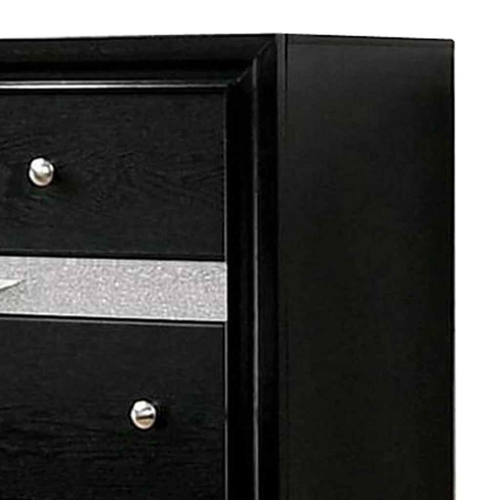 Black Dresser with 2 Jewelry Drawer G255