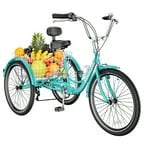 20/24/26 inch 7 Speed Three Wheel Bicycle with Basket W7605