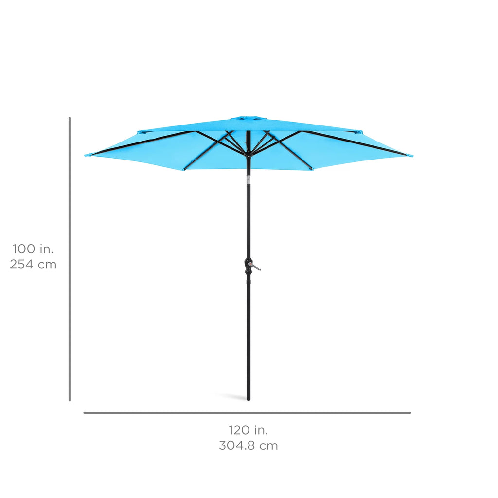 10ft Steel Patio Umbrella with Crank X15586