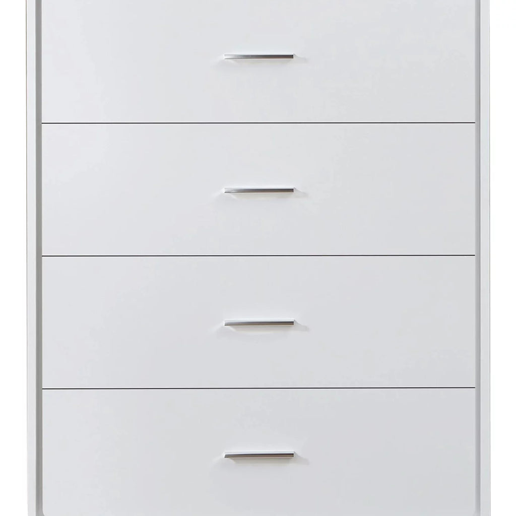 White 5 Drawer Wooden Chest R781885